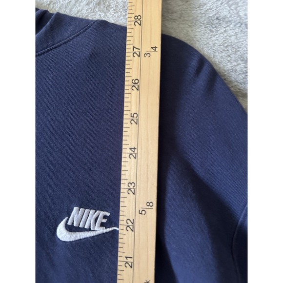 Nike Sportswear Club Fleece Navy Blue Hoodie Mens Sz L Sweatshirt 804346-451 - Picture 4 of 5